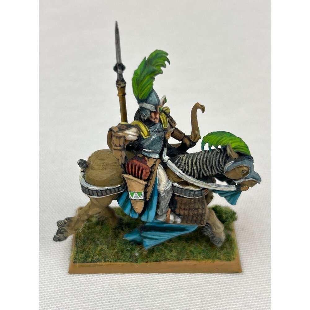 High Elf Hand Painted Miniature On Horse Games Workshop Warhammer
